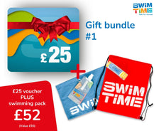 Load image into Gallery viewer, £25 Swimtime UK Gift Voucher + Starter Pack Bundle (worth £55)