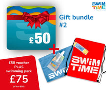 Load image into Gallery viewer, £50 Swimtime UK Gift Voucher + Starter Pack Bundle (worth £80)
